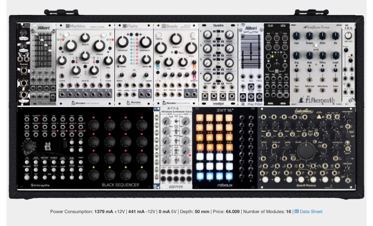 sublow326's tweet image. emitum sán-sán - Eurorack Modular System from muff-low modulargrid.net/e/racks/view/1… #ModularGrid #Eurorack
モジュラーグリッドに登録した