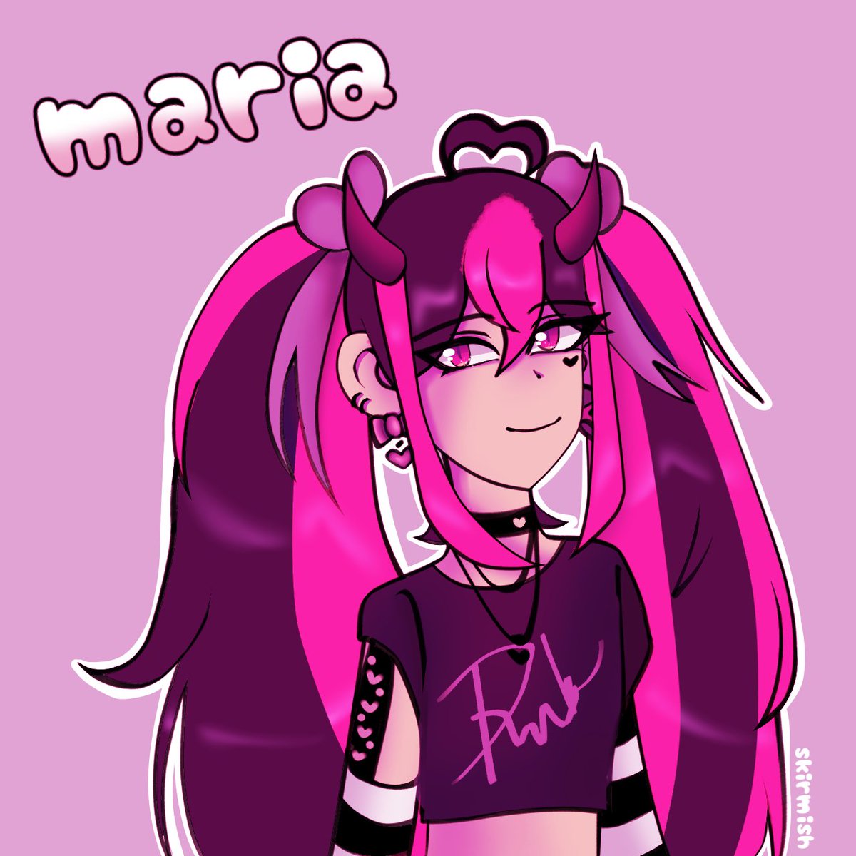 Mariatina_vt's tweet photo. #MariPortrait
YOOO LOOK AT THIS ADORABLE ART BY @Sk1rmish ๐ญ๐ญ love this look sm!!! ๐๐ค๐๐ค https://t.co/CPuQEMu2aw