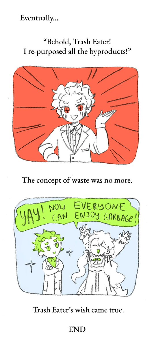hc_bot1's tweet photo. In a faraway place beyond the event horizon, a Scientist bought himself a Trash Eater.
Charlotte: "I LOVE GARBAGE!" https://t.co/8NK62bP9ol