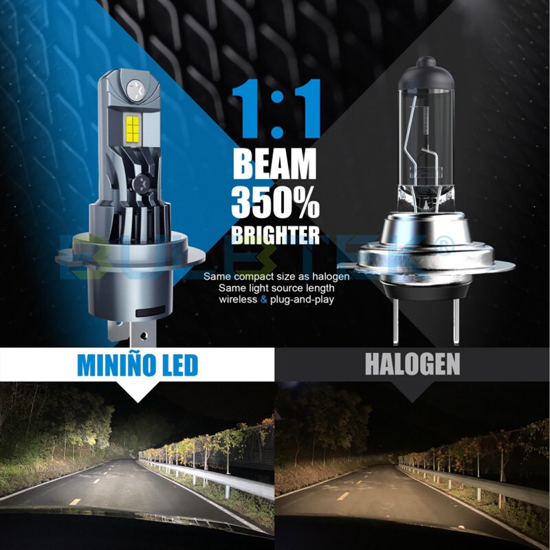 BULBTEK_LED_3's tweet photo. 🚙MINIÑO LED headlight bulb.
👉Halogen size, mostly fit, cooling fan.
👍+350% super bright, 130W &amp; 13000LM.
🌐https://t.co/FRbLOnNB1y
#LEDHeadlight #LEDHeadlightBulb #FanLEDHeadlight #MiniLEDHeadlight #CarHeadlights #AutoHeadlightBulb #h7LED #H11LED #9005LED #9006LED #9012LED https://t.co/a86POmlQOM