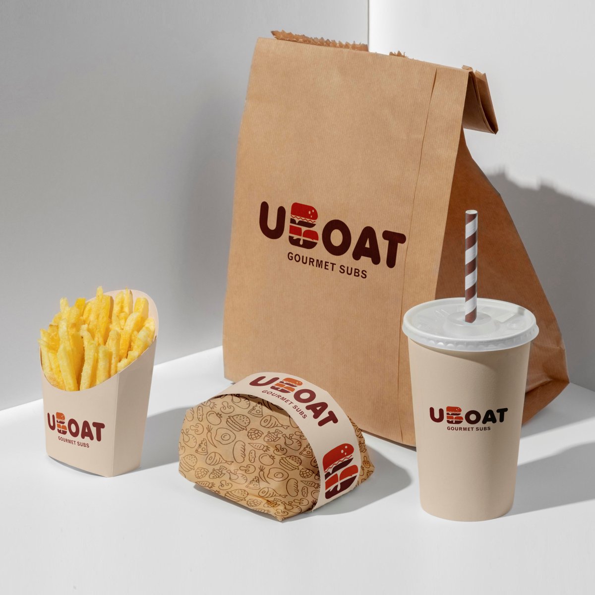 threedotdesigns's tweet photo. Our latest branding is for a eating joint UBOAT. Uboats were naval submarines used during the World War. The name is taken due to its resemblance with submarine sandwich, which is what the restaurant serves to its customers. The logo is thus designed like a sub. Colours orange and burgundy are used for it depicts hunger and power.
#branding #logodesigning #uboat #sub #sandwiches #underwater #threedotdesigns #3dotdesigns #3DD