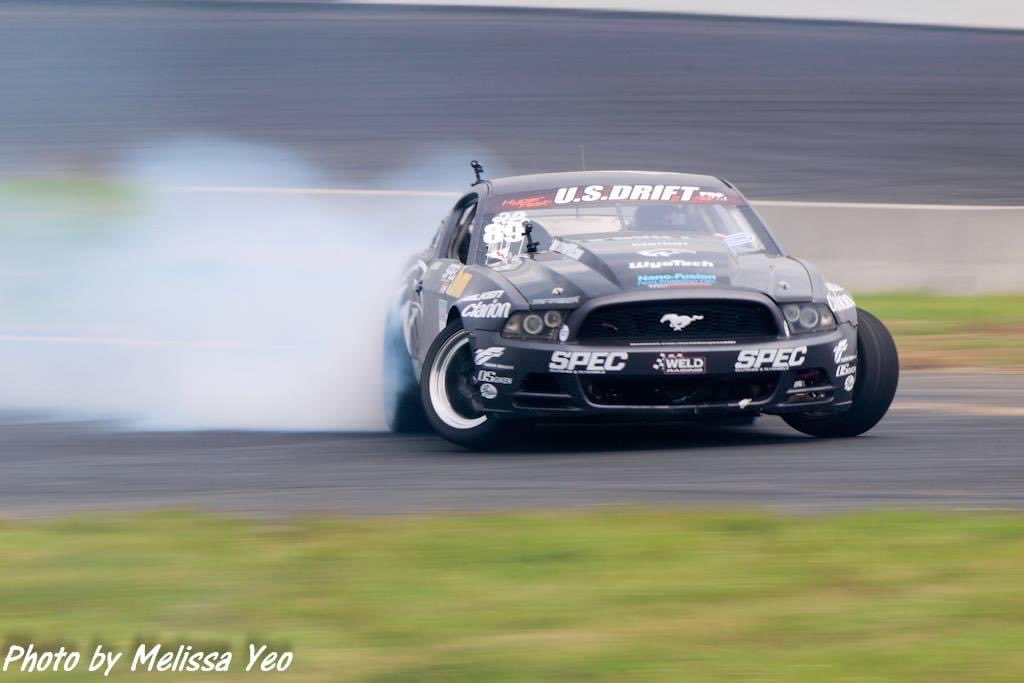 With ⁦the first round of ⁦<a href="/FormulaDrift/">Formula DRIFT</a>⁩ kicking off today, here’s a throwback to me drifting my Mustang at East Coast Bash #mustang #ford #drift