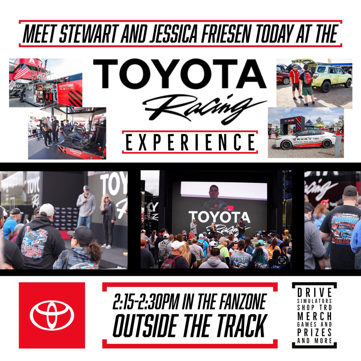 Stewart Friesen on Twitter "🚨 Stop by and check out the ToyotaRacing