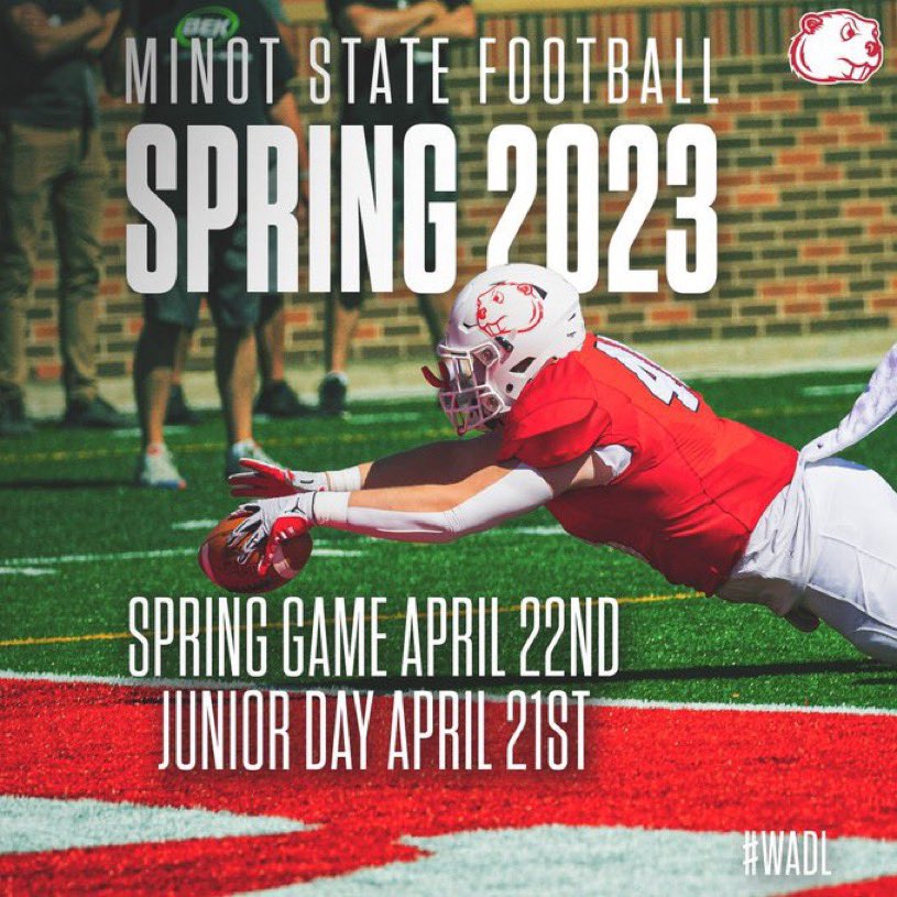 Thank you for the invite coach!
<a href="/Coach_MikeBruno/">Michael Bruno</a> <a href="/MSUBeaversFB/">Minot State Football</a>