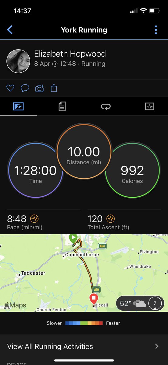 beth_runsfar's tweet photo. 10 mile long run today from York to home! Really enjoyed it in the sun (and with no hills…)🏃🏻♀️🌞
…yes I did set my phone on a timer to get this pic…
#marathon @YorkshireMara #yorkrunning #longrun https://t.co/8w7zB2yA5A