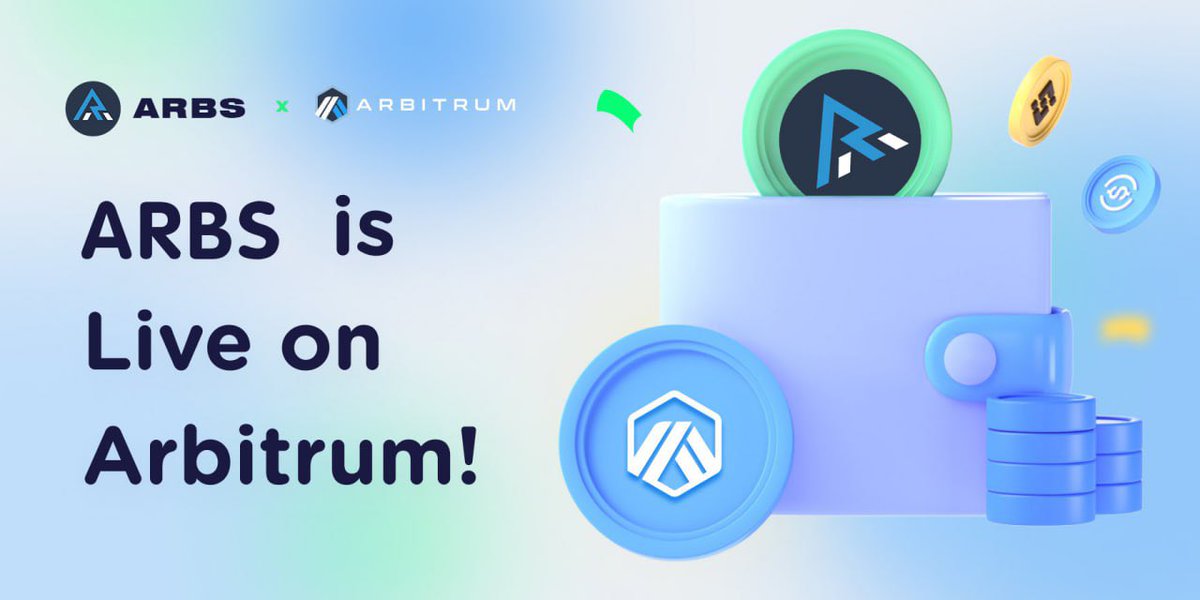 - $ARBS LISTING ON ARBSWAP 
✅ Listing Time: ⏰APR 8th, 2023 at 10:00 UTC

✅ NO PRESALE  No ICO    FAIR LAUNCH
 @arbswaps listing. Over the moon together, shall we? 

#Arbitrum #Cronos #Crofam #ArbitrumOne #ArbitrumNFT 
Contract address:0x7EC1c8560aCA6639f788B40427380365044DdC08