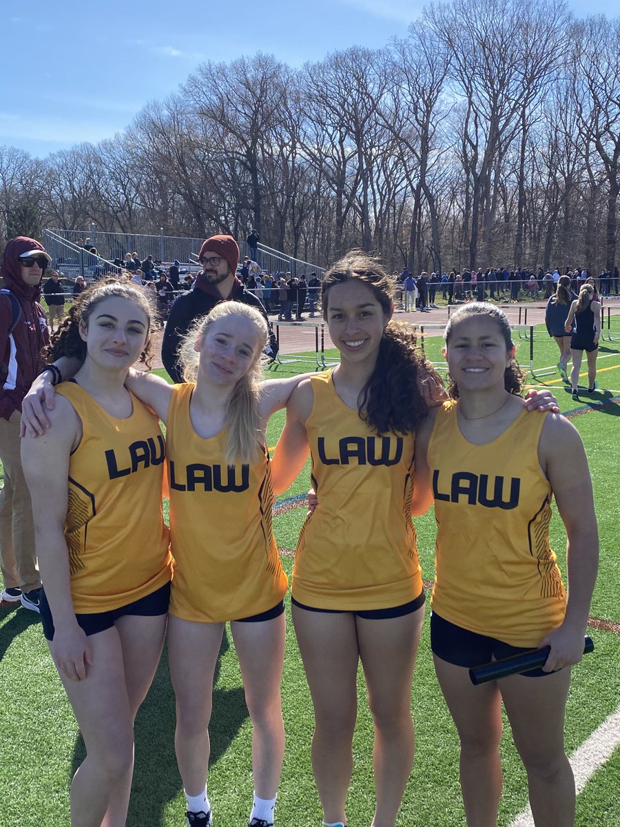 Girls freshman 4x100 take 2nd place at the Freshman Hammonasset invite!!! ⁦<a href="/jlawadvocate/">The Advocate</a>⁩ ⁦<a href="/JLHSAthletics/">Jonathan Law Athletics</a>⁩