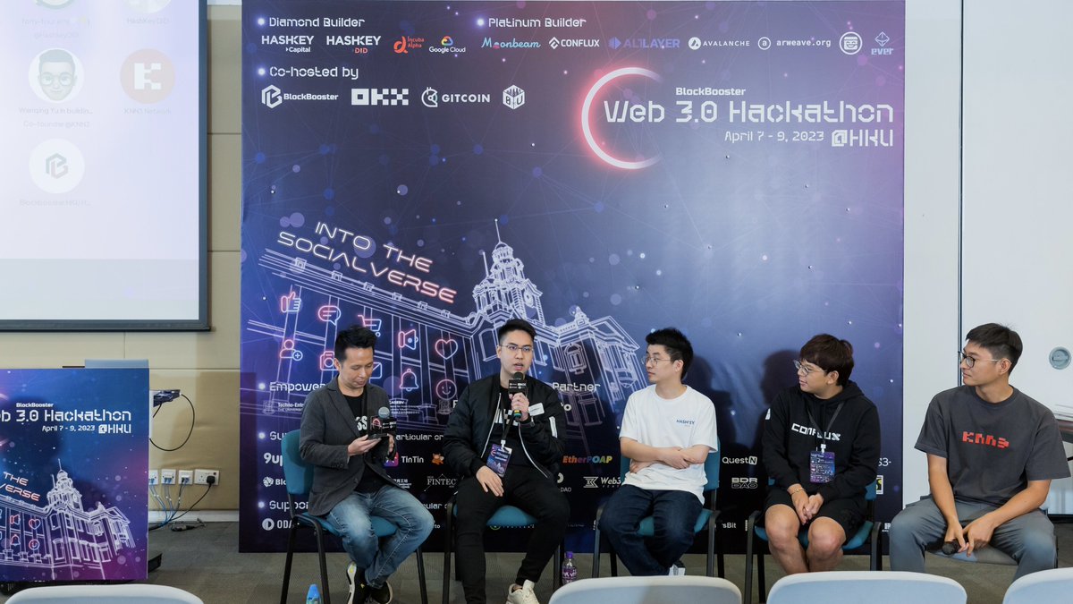 okxchinese's tweet photo. 🙌OKX与 @0xBlockBooster 联合举办的 #Web3 黑客松火热进行中～

DemoDay将于明天下午1:30在香港大学举办，明天见👉https://t.co/bpIvbcmOrI

*现场使用 #OKXWeb3 钱包验票，请提前下载 #OKX App
#OKBC #OKTC #OKXWallet https://t.co/qYCyaIeTQU