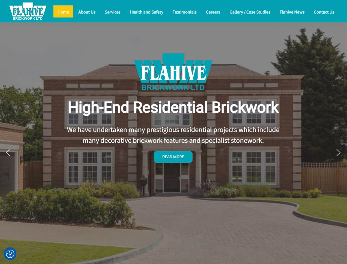 Very pleased to have helped a new client out with a WordPress migration and then an update to a more modern look and feel.

Flahive Brickwork are one of largest brickwork sub contractors in the South East and were a delight to work with.

flahivebrickwork.co.uk