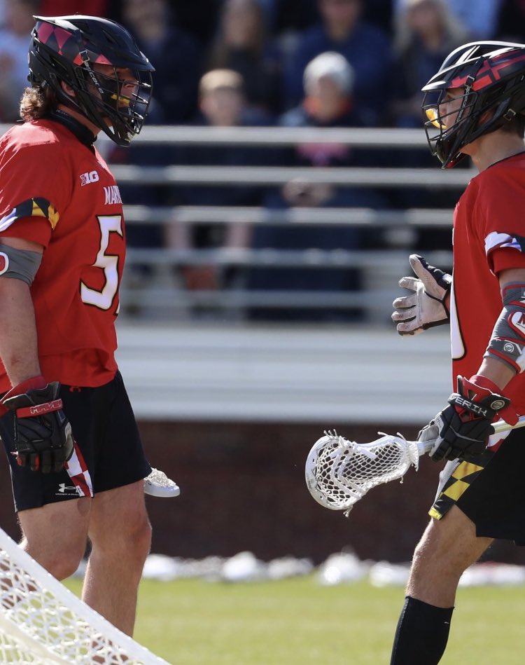 LaxPlayground's tweet photo. Maryland wearing the same color gloves but different models just a few weeks ago https://t.co/lf6ubP7JSF