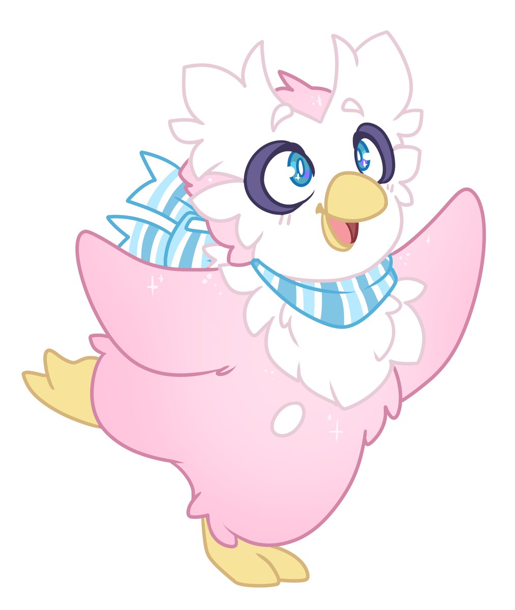 Delibird needs more love, these lil goobers are so squishable!  
Celebrating my shiny Joy 🐧💕

#pokemon #delibird