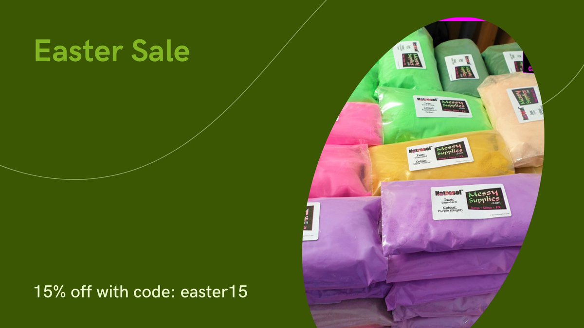 MessySupplies Easter Sale - 15% off
Use code: easter15