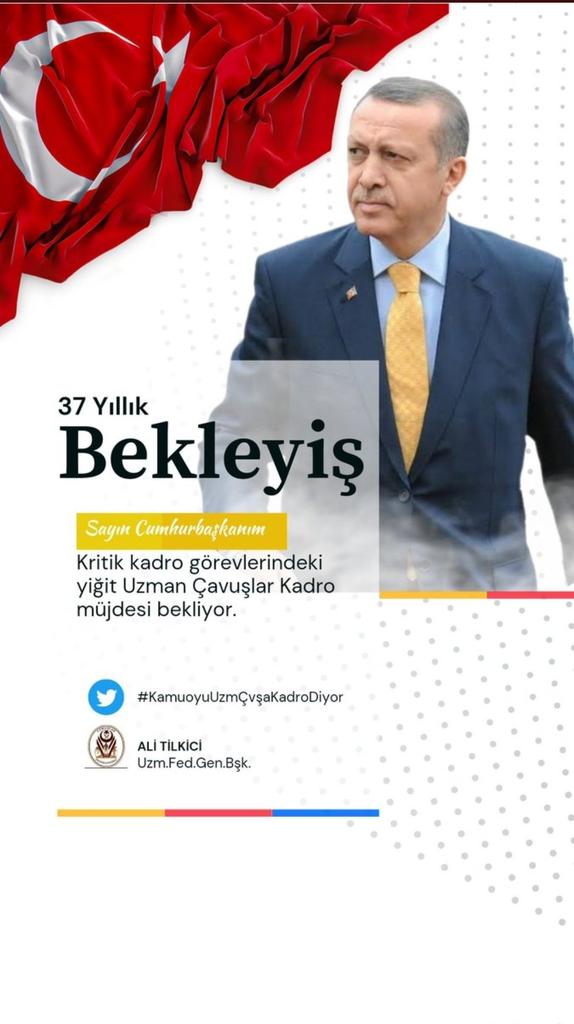 Milletin çocukları gülsün diye kendi evlatlarını gözü yaşlı bırakan bu yiğitlerin özlük hakları düzeltilmeli  3269 sayılı kanun yeniden düzenlenmeli.

SADECE BİRAZ VEFA BEKLİYORUZ

<a href="/alitilkici38/">Ali Tilkici 🇹🇷</a>
<a href="/RTErdogan/">Recep Tayyip Erdoğan</a>
<a href="/dbdevletbahceli/">Devlet Bahçeli</a>
<a href="/dijital/">Dijital</a>
#UzmanÇavuş
#UzmanCavusaSoz