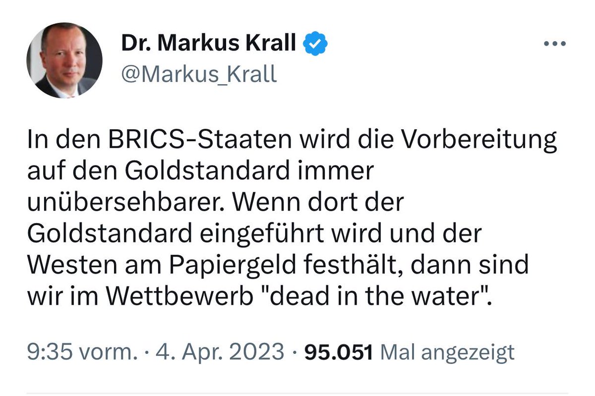 maikpi70's tweet photo. #Goldstandard
#BRICS
#Papiergeld
#Währungsreform https://t.co/FoVKl7npEp