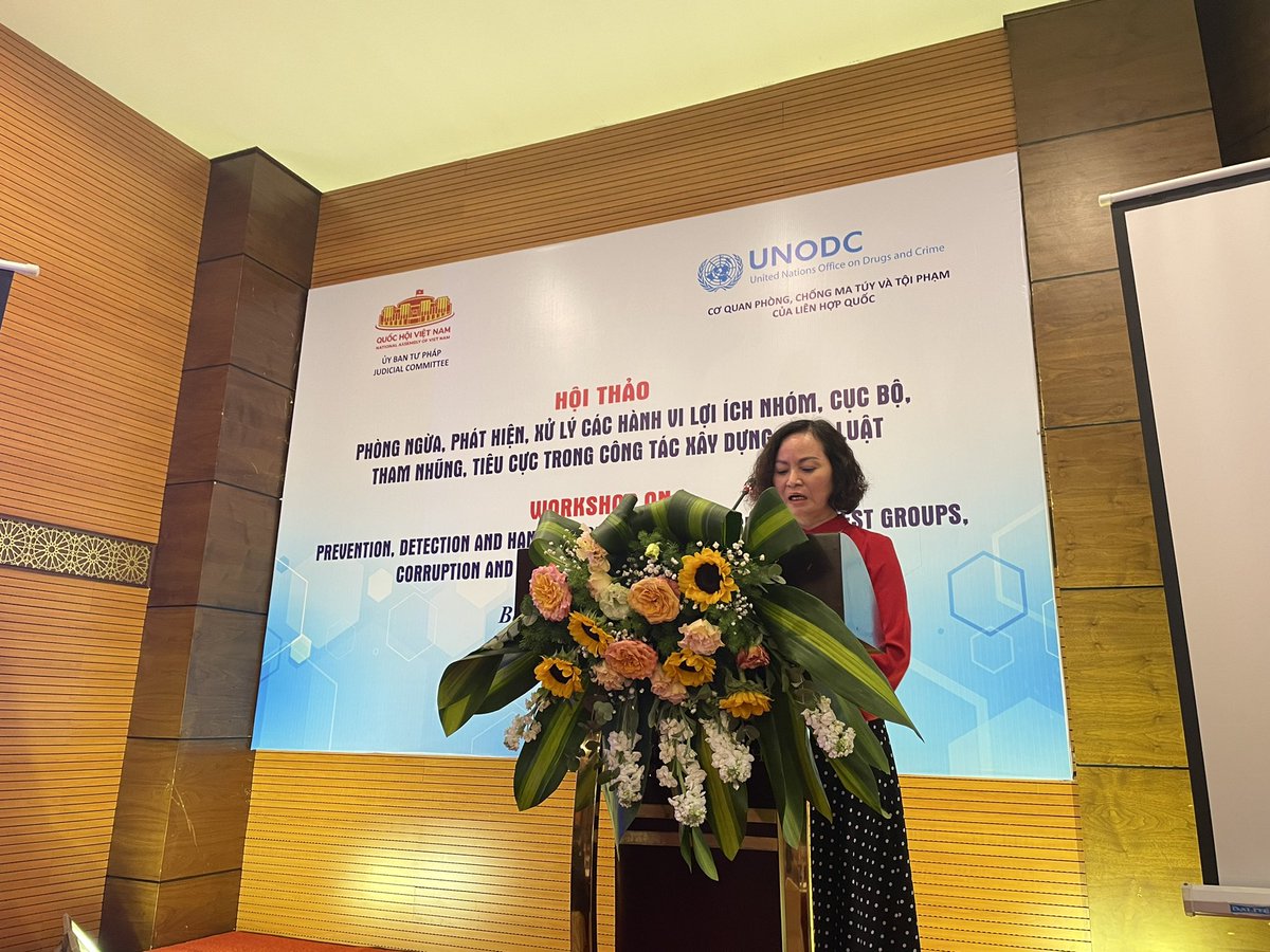 Nguyen Nguyet Minh (@munodc) on Twitter photo Prevention of conflict of interest & undue influence of interest groups in lawmaking is critically important. β‘ @Unodc & Natβl Assemblyβs Judicial Committee π»π³ held a lively discussion on this topic today w/ 70 MPs, law makers, govt officers & experts. <a href="/Unodcvietnam/">UNODC Vietnam</a> <a href="/F_Checchi/">Francesco Checchi</a> Prevention of conflict of interest & undue influence of interest groups in lawmaking is critically important. β‘ @Unodc & Natβl Assemblyβs Judicial Committee π»π³ held a lively discussion on this topic today w/ 70 MPs, law makers, govt officers & experts. <a href="/Unodcvietnam/">UNODC Vietnam</a> <a href="/F_Checchi/">Francesco Checchi</a>