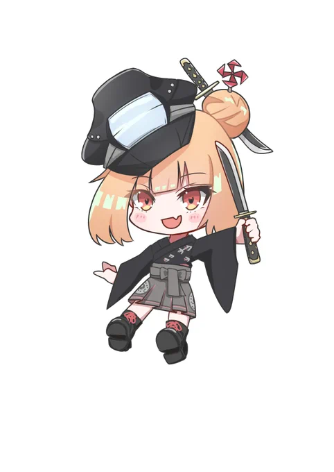 デフォルメ刀センちゃん描いた 