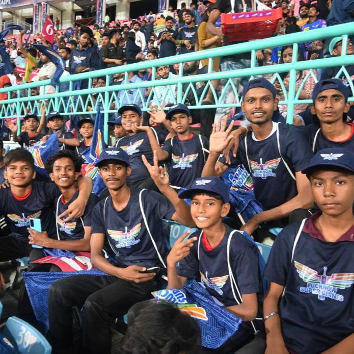 PhoolVersha's tweet photo. "Making unforgettable memories with these incredible children, one match at a time!"

Special Thanks to @lsgfanofficials | @AashrayNgo | @innovforchange 

@iAmitRSharma @Sen_Aleya @hemantchrome @nesswadia @tweetgarima @ChromePictures @IPL https://t.co/MlXlJdRCVA