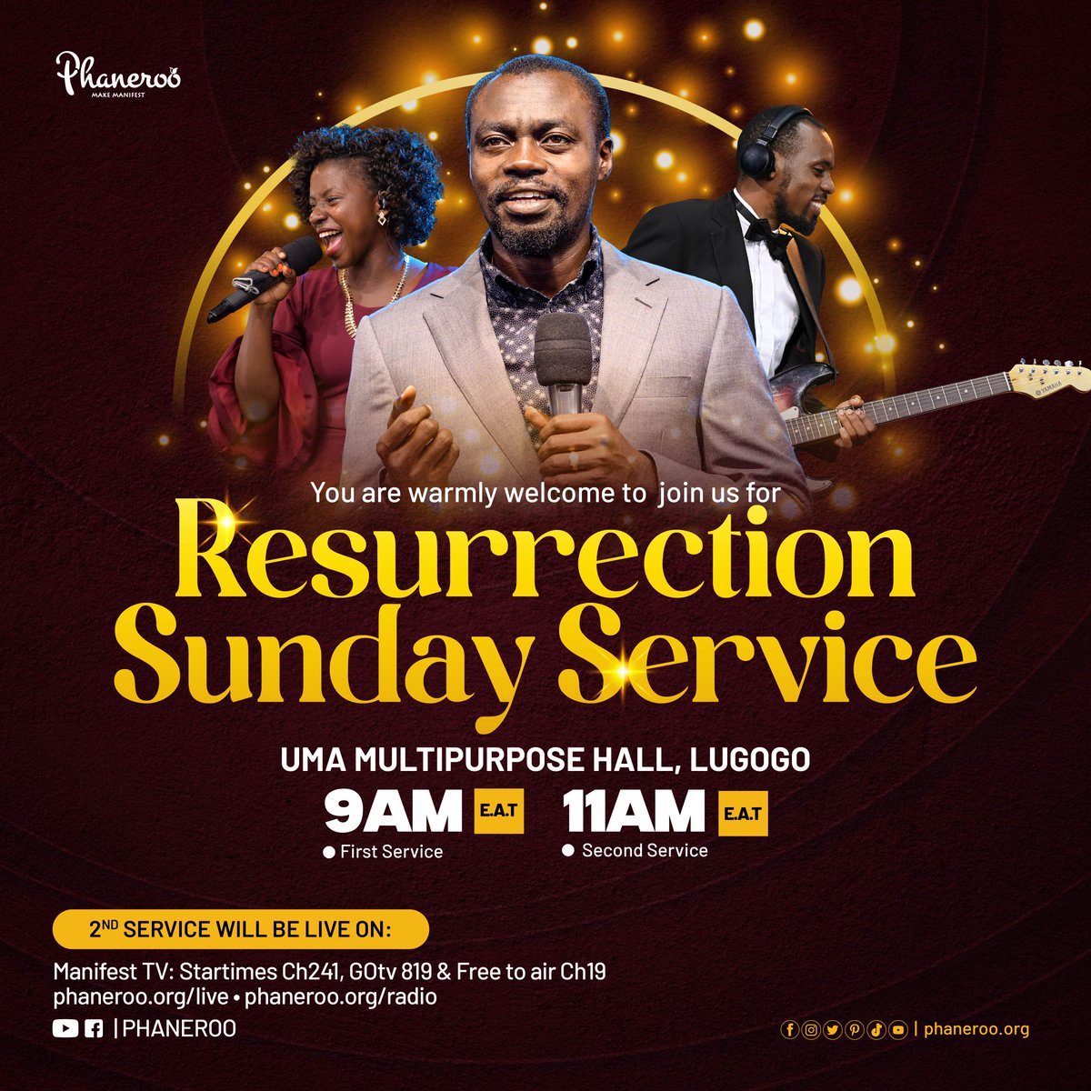 Phanerookampala's tweet photo. #PhanerooSundayService 243 expounded on the vision of the glory of Christ. 

When we behold Him as He truly is, an understanding of the deep and bottomless things of God is imparted to our spirits. Consequently, we walk in perpetual victory. Hallelujah!

Please join us this Sunday, 9th April 2023 for  #PhanerooSundayService 244.

#HeIsRisen 🥳
#ResurrectionSunday 🌟

You are blessed.