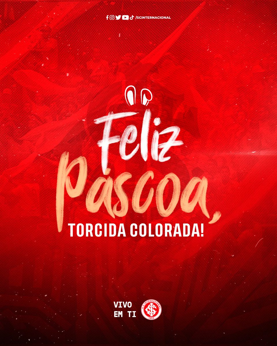 SCInternacional's tweet photo. O Clube do Povo deseja a todos os colorados e coloradas uma Feliz Páscoa! 🇦🇹🐰 https://t.co/u2poJiD719