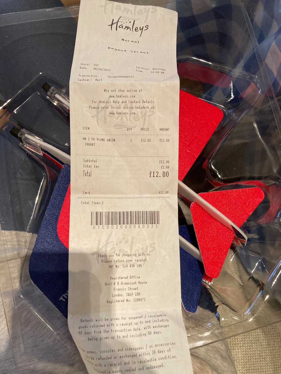 arzech8's tweet photo. @HamleysOfficial not happy with purchase . Bought the hand gliders today 8/4/2023 and only to find out that the nose of it is broken! This is a £12 toy! What crap quality ! https://t.co/cCzOpKVrA4
