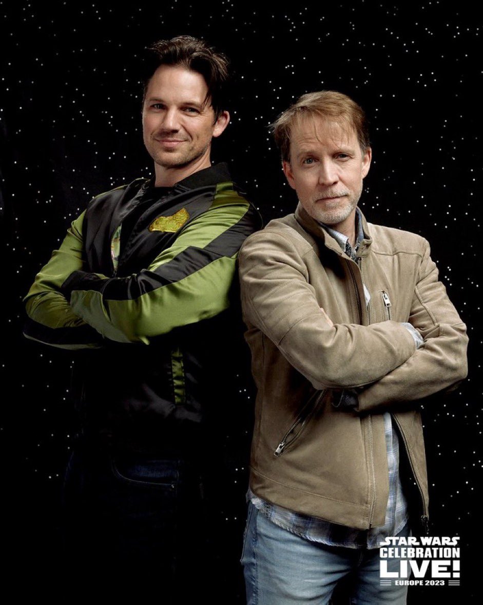 Matt Lanter (@MattLanter) and James Arnold Taylor (@JATactor) at Star Wars Celebration Europe 2023 #StarWars #StarWarsCelebration