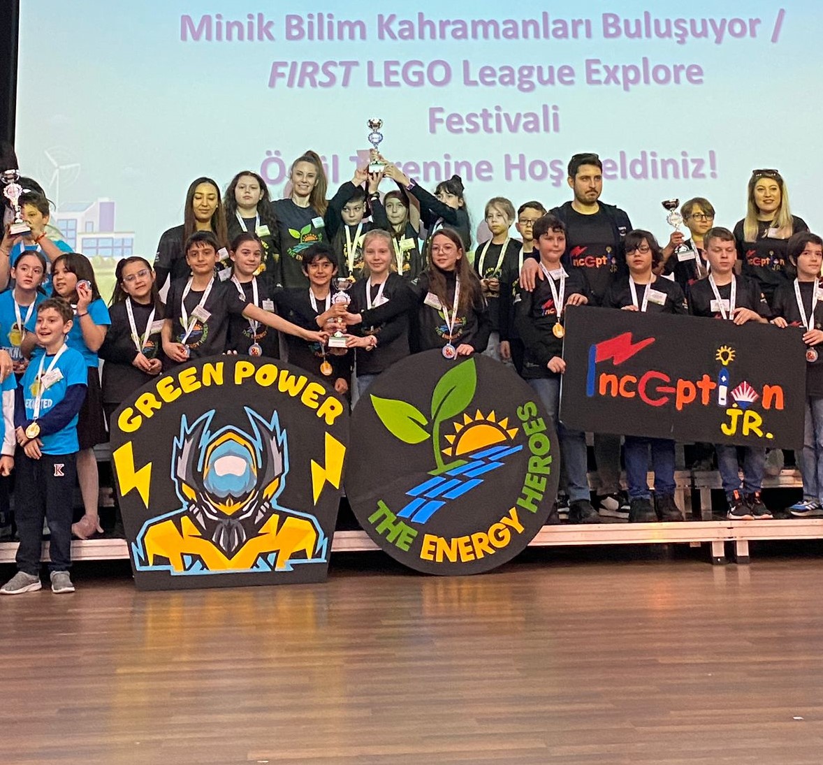 Tebrikler Çocuklar! ❤️💙

Kodlama ve Robotik Takımlarımız "Green Power" ve "The Energy Heroes" First Lego Legauge Explore turnuvasından “Duyarlı Kaşifler” ve “Kaşifler Bir Arada” ödülleriyle dönüyor. 😍 Emekleri ve başarıları için öğrencilerimizi ve öğretmenlerimizi kutluyoruz.