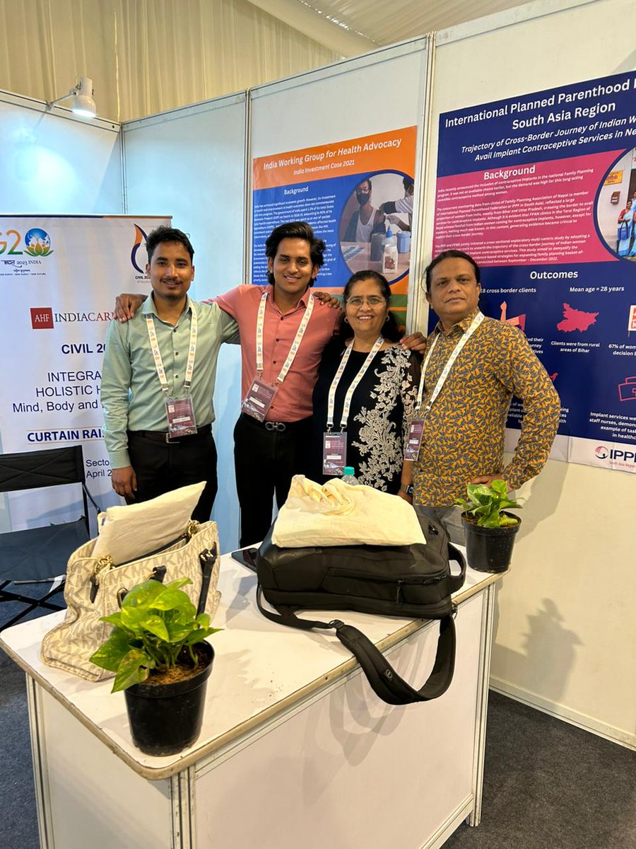 iwgindia's tweet photo. IWG members presented a poster on 'India Investment Case 2021' at the C20 Integrated Holistic Health Summit held today. #PowerToCommunities #investincommunities  #Civil20India2023 https://t.co/jJgjsSDg7G