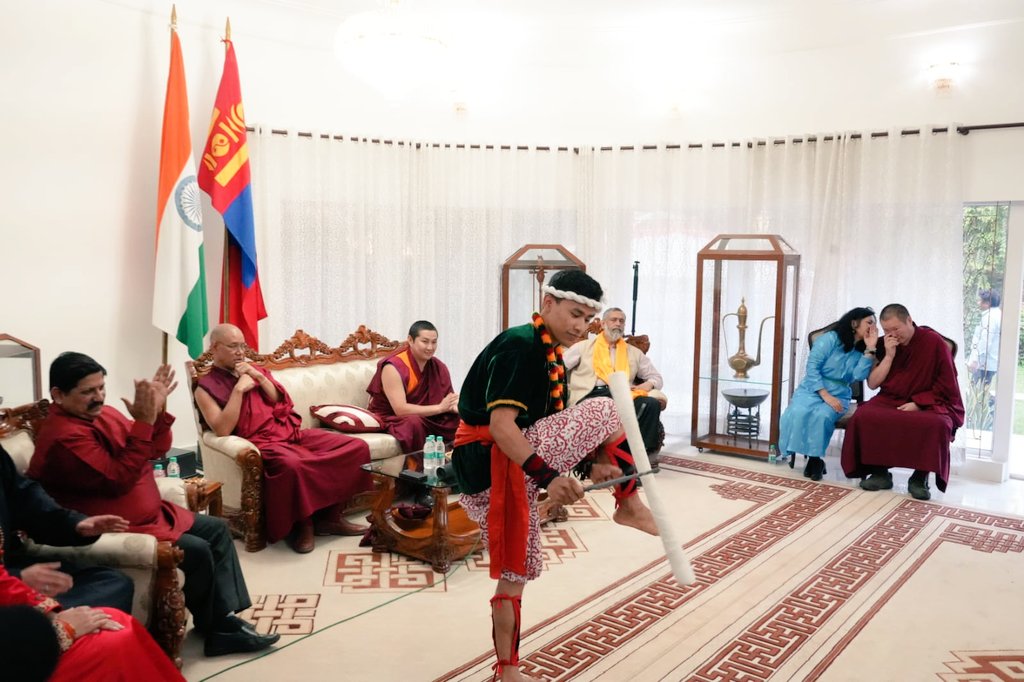 IbcWorldOrg's tweet photo. #Indian and #Mongolian cultural event held at the Mongolian Embassy jointly by the #Naropa #Institute & IBC https://t.co/irC0yfi7Cz