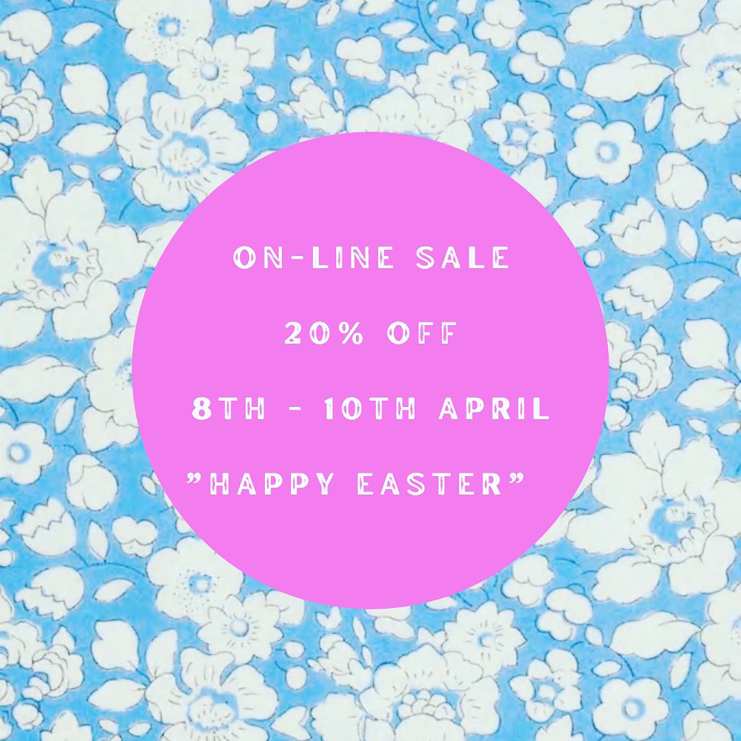 Easter sale across the website littleprintgifts.co.uk #EasterBunny #EasterHolidays #libertyprint