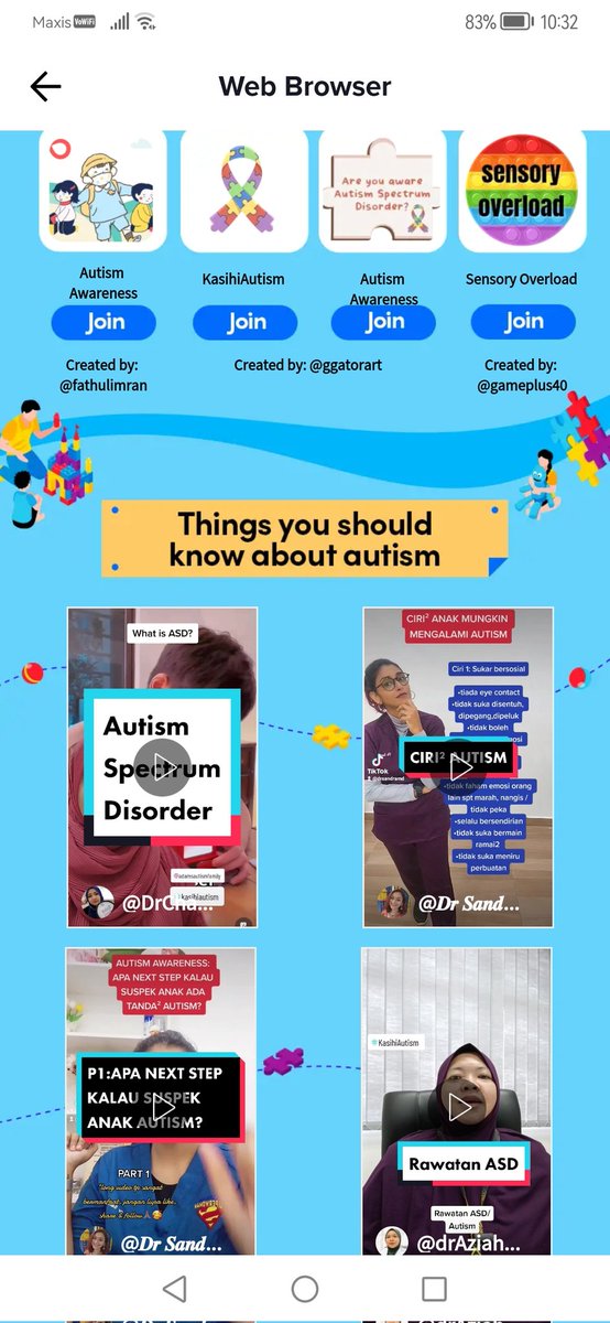 Saida_CFPCertTm's tweet photo. Tiktok tengah buat contents to spread awareness about Autism Spectrum disorder (ASD).
Anak sulung sy ASD.
Bagusnye, sy pun masih banyak tak tahu ASD ni. Daripada contents TikTok sy juga belajar berkenaan ASD.
#iamstilllearning
#InCaseYouMissedIt https://t.co/dTz1AdKRYx