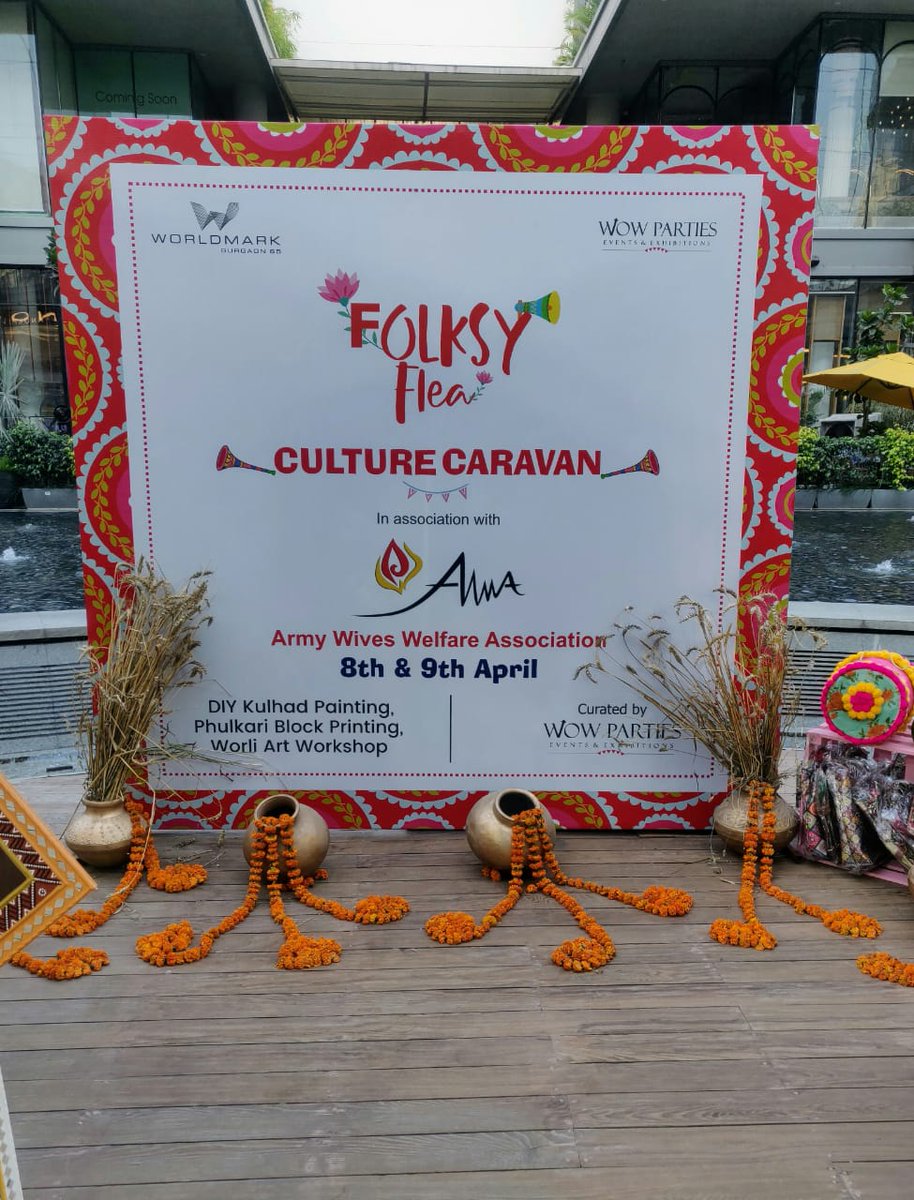 OfficialAwwa's tweet photo. Celebrate this #Baisakhi by being part of #FolksyFlea at #WorldMark #Gurgaon where talented #AWWA entrepreneurs are showcasing their exquisite handcrafted products. Join us, Cheer us and Celebrate with us at Folksy Flea, on 8th & 9th April 2023.
#AWWA
@worldmarkgurgaon https://t.co/08TB0J9s35