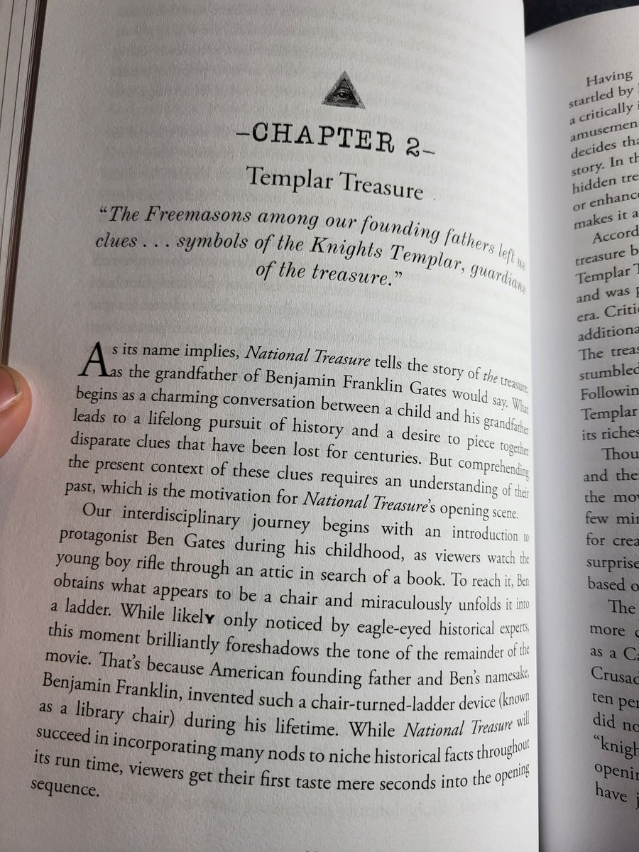 Ritterton's tweet photo. Time for some #NationalTreasure insight from the incredibly insightful @NTHuntPodcast duo and we are talking TREASURE!!!  #TemplarTreasure no less.  Let's get reading @emilyblack https://t.co/fXOHbJNJCa