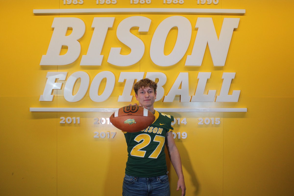 Thank you for the great visit @ NDSU. <a href="/NickGoeser/">Nick Goeser</a> <a href="/Coach_Entz/">Coach Matthew Entz</a> <a href="/JoeBeschorner/">Joe Beschorner</a> <a href="/Coach_Roehl/">Coach Tyler Roehl</a> @PetersNDSU