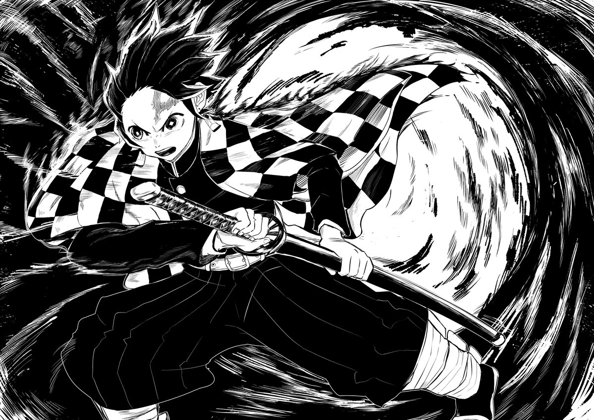 前描いた絵やけどあげる！ 
#鬼滅の刃 https://t.co/bV010rtNTZ