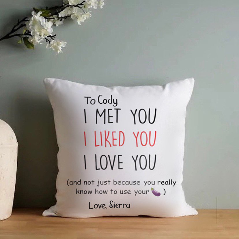 “I love you for all that you are, all that you have been and all that you will be.” 🥰 Personalized pillows for your love ones at printamemory.com ✨

#uniquegifts  #giftsforhim #custommade #customizedpillow #giftideas #gift #pillowart #pillowdesign