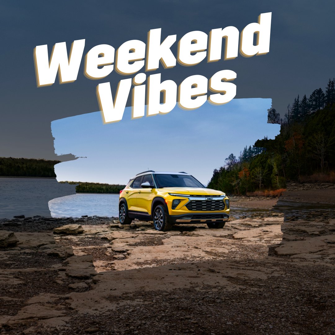 What are you doing this weekend? 👇

#WeekendVibes #ChevyTrailblazer #trails #lakelife #chevylife #suv