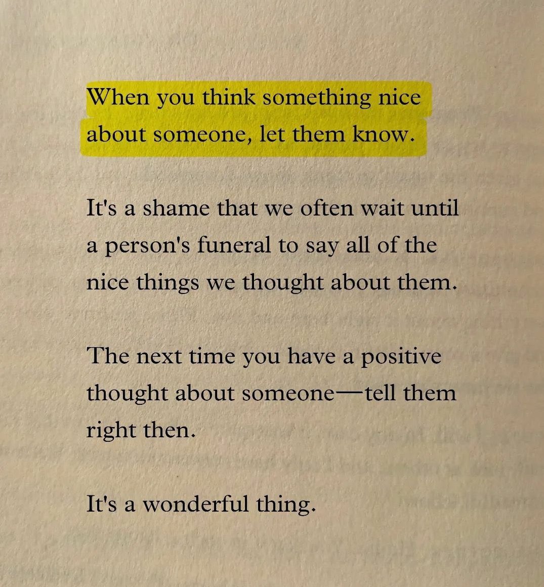 One of my essential rules for life.