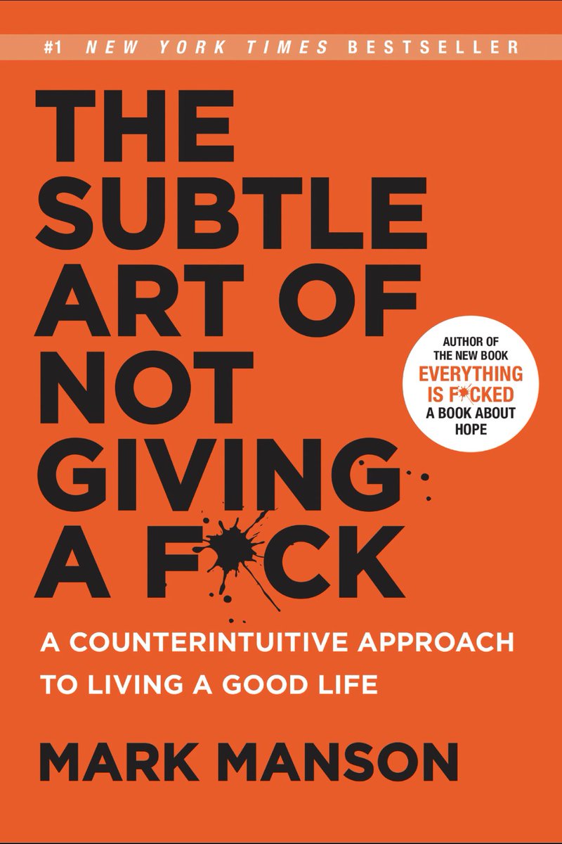 ecesmeli's tweet photo. Dün bitirdim #TheSubtleArtOfNotGlvingAFuck
Hayatlarında yeterince “hayır” diyemeyenlere tavsiye ederim. 

“There is a subtle art to not giving a fuck: how to pick &amp; choose what matters to you &amp; what does not matter to you based on finely honed personal values.”
@IncMarkmanson https://t.co/znJU7N7eRV