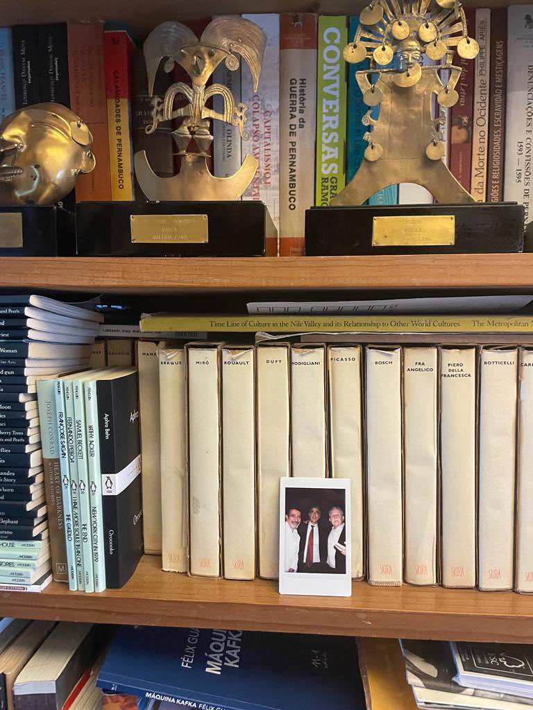 propertius10's tweet photo. Em meio aos livros da biblioteca do J. A. Hansen, uma fotinho passada pra mimpela querida Júlia Hansen! Que honra! https://t.co/amer1MS2rX