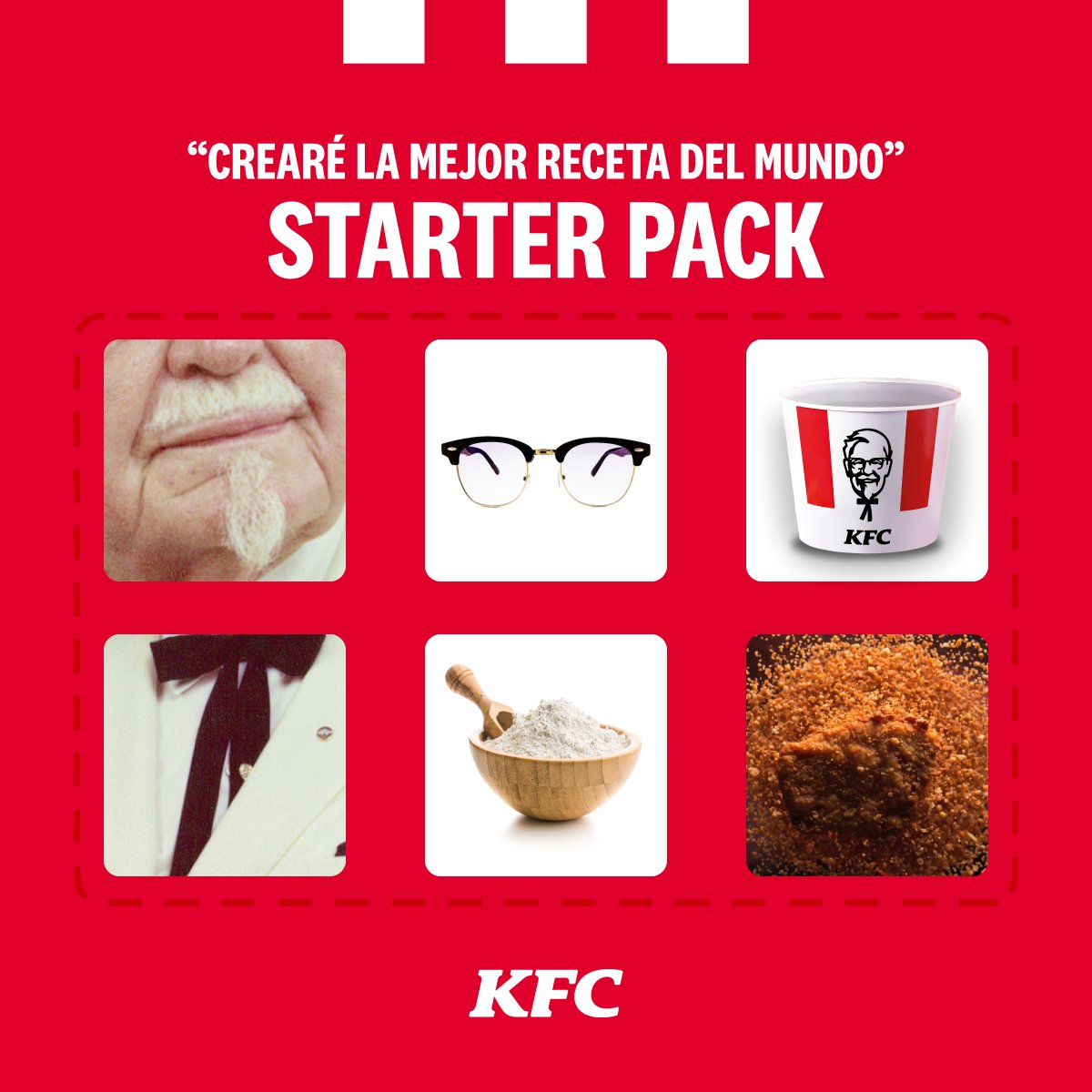 El Starker pack que solo pudo ser utilizado por una persona: EL legendario Coronel Sanders. #SiempreOriginal