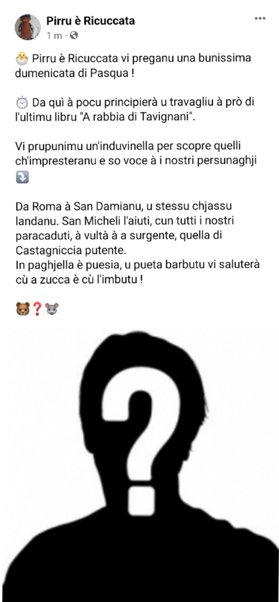 PTurchiDuriani's tweet photo. A prima induvinella per "Pirru è Ricuccata, a rabbia di Tavignani" !
🐭❤️🐻
#pirru #ricuccata #libru #discu #immersione #linguacorsa #patrimoniu #corsica https://t.co/GC3cpzbDN8