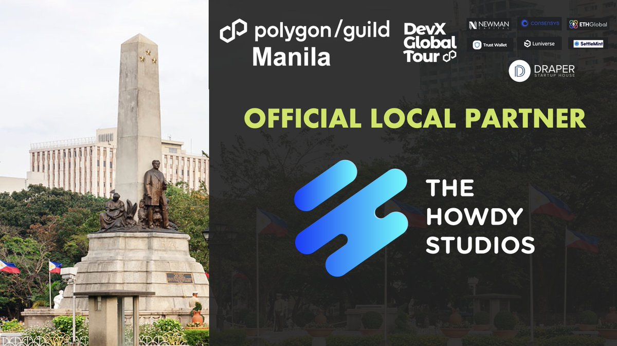 We're proud to announce our new community partnership with <a href="/thehowdystudios/">Howdy!</a>. As we look forward to our future events, follow us for updates on how we're making a difference in our community.

#PolygonGuildManila
#PolygonLabs
#FilipinoWeb3Community