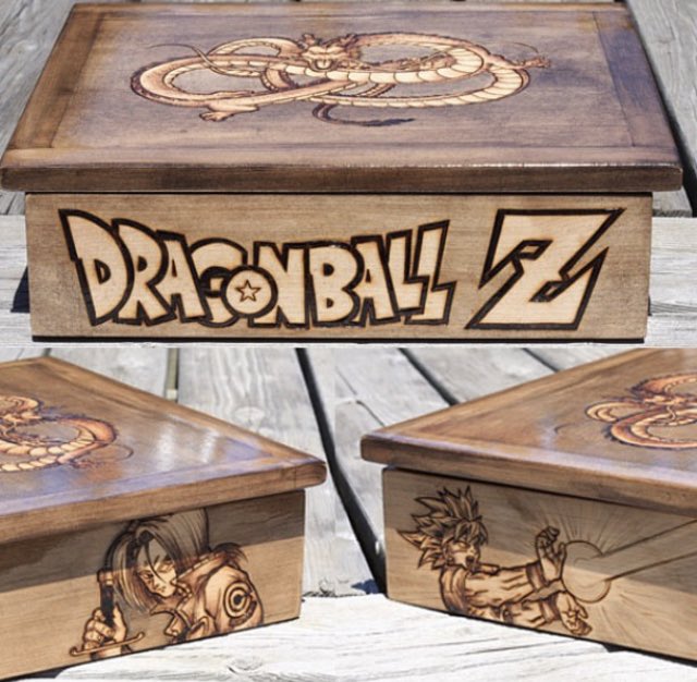 Throwback to this custom #dragonball burned box set I made for a buddy🌲🔥