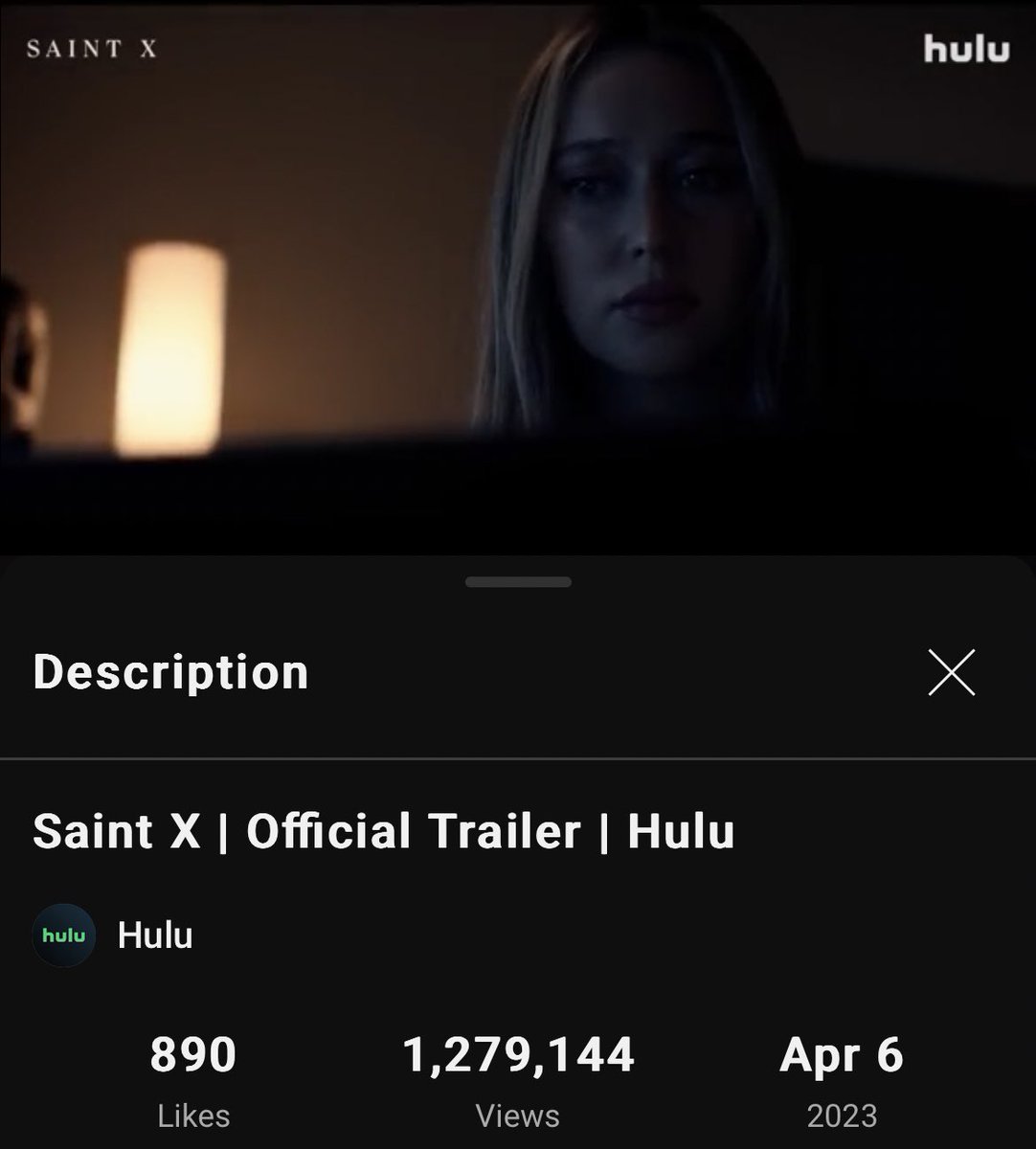 Alycia Daily on Twitter "Saint X trailer reached over 1 million views