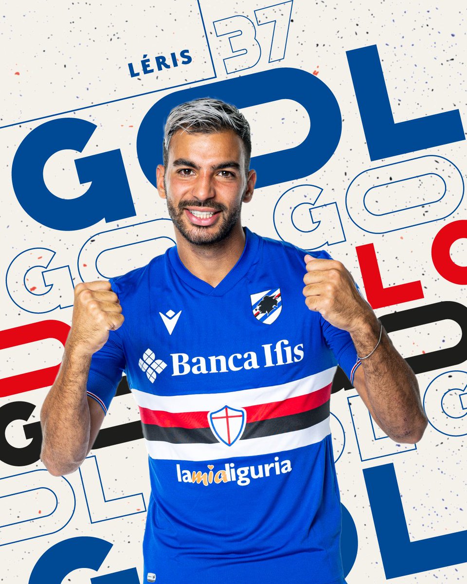⚽ | GOAL!!

15: #Léris gets his head to #Augello's cross from the by-line to put us in front!!

#SampCremonese 1⃣-0⃣

#SerieATIM

#FORZADORIA 🔵⚪🔴⚫⚪🔵