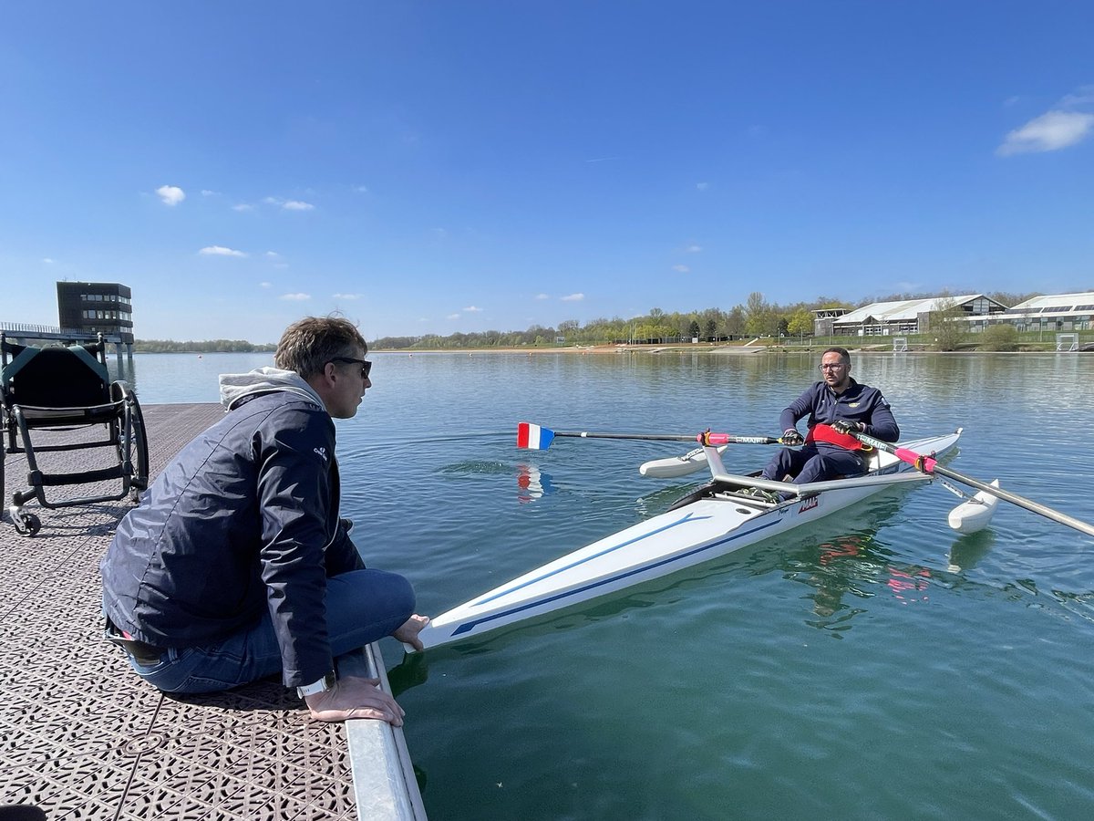 Journée de détection #ParaAviron sur le bassin des Jeux de <a href="/Paris2024/">Paris 2024</a> avec le coach <a href="/Fred_Doucet_/">Fred Doucet</a> pour transmettre.
Focus sur <a href="/Paris2024/">Paris 2024</a> mais déjà orientés vers <a href="/LA28_unreal/">LA2028</a> !