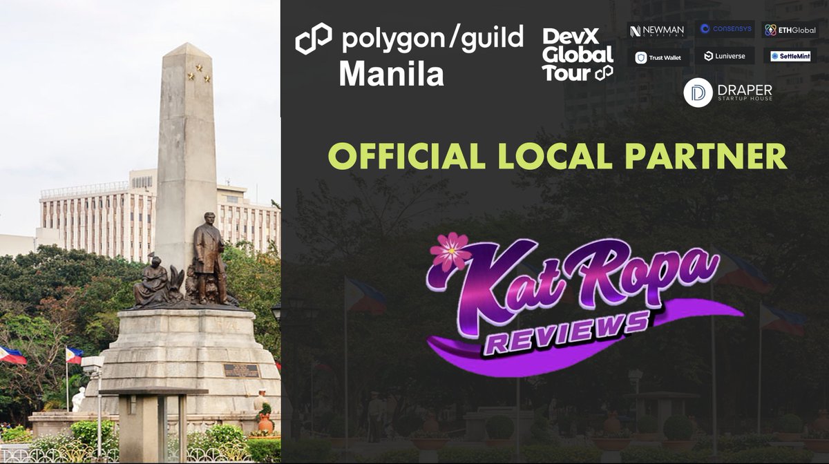 We're proud to announce our new community partnership with KatRopa Reviews. As we look forward to our future events, follow us for updates on how we're making a difference in our community.

#PolygonGuildManila
#PolygonLabs
#FilipinoWeb3Community
