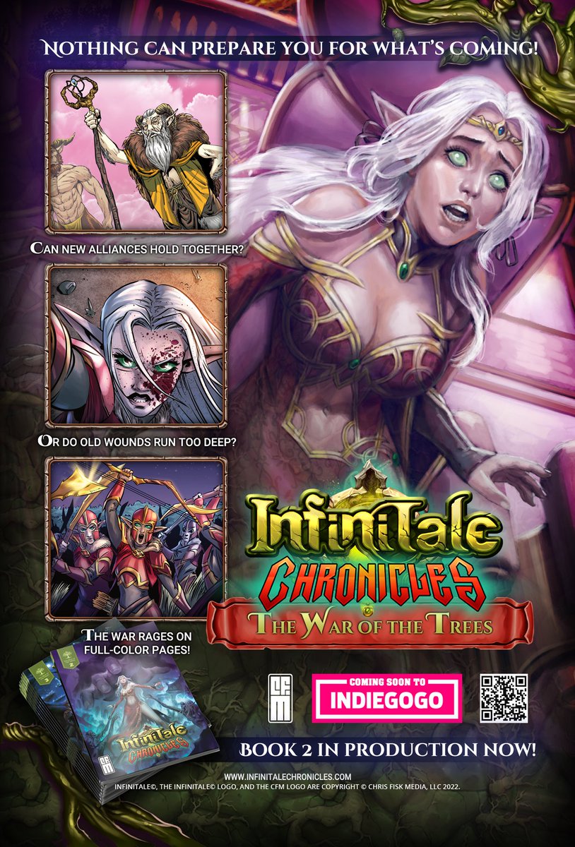 InfinitaleComic's tweet photo. @PenandPaperPod @nlitherl Enter a world where nothing is at seems. The tranquility of eternal youth &amp; beauty has all but evaporated in an instant! In the lands of Fódhla, an elfin queen plunges her people into world-ending horrors by doing the unthinkable: choosing love over duty.

https://t.co/QOwVkLnqL0 https://t.co/DtLTqbymHd