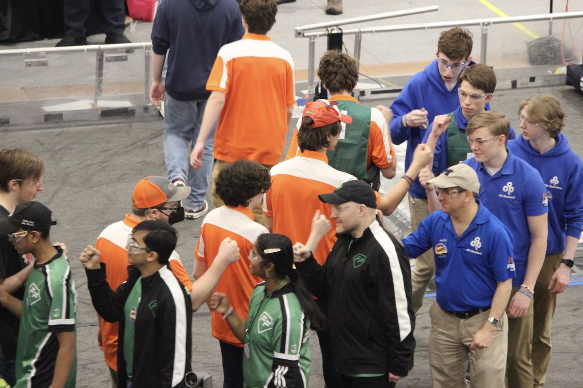FRC862's tweet photo. Here are the scores from Finals:

Finals 1: FRC862 and the number 1 alliance lost 143-149
Finals 2: FRC862 and the number 1 alliance won 153-136!
Finals 3: FRC862 and the number 1 alliance lost 138-150

#AAAAA #firstforward #frc862 #omgrobots #ChargedUp #week6 https://t.co/4yBlHCVjwv