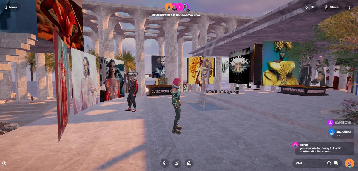 A wonderful event <a href="/decentraland/">Decentraland</a> 
 together with <a href="/meta_tata_ua/">_MetaTata_🇺🇦</a> <a href="/alinadreiman/">alinadreiman</a>
we visited a fashion week in the metaverse #mvfw23 #ua_decentraland <a href="/dressxcom/">DRESSX</a> <a href="/readyplayerme/">Ready Player Me</a>
